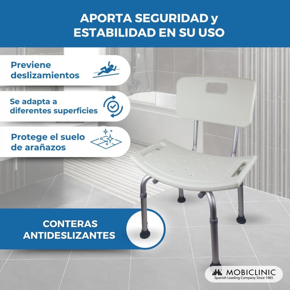 Silla baño con respaldo - Imagen 2