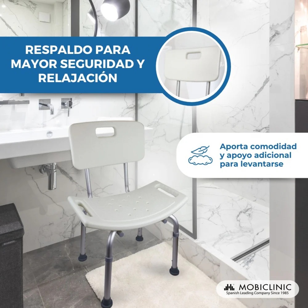 Silla baño con respaldo - Imagen 3