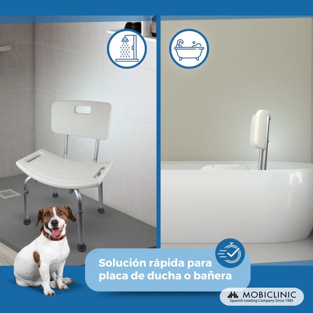 Silla baño con respaldo - Imagen 4